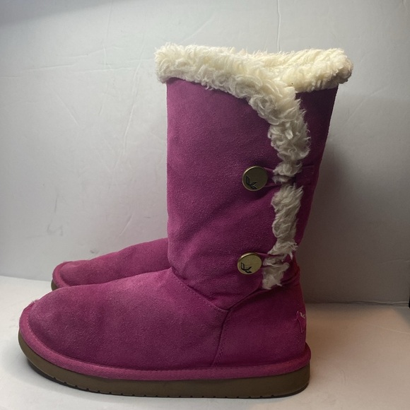 Koolaburra by Ugg Pink Suede Tall Boots - Picture 4 of 13